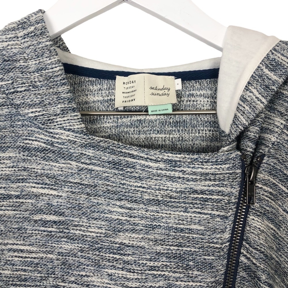 Anthropologie Saturday Sunday Moto Hooded Jacket - Picture 3 of 10